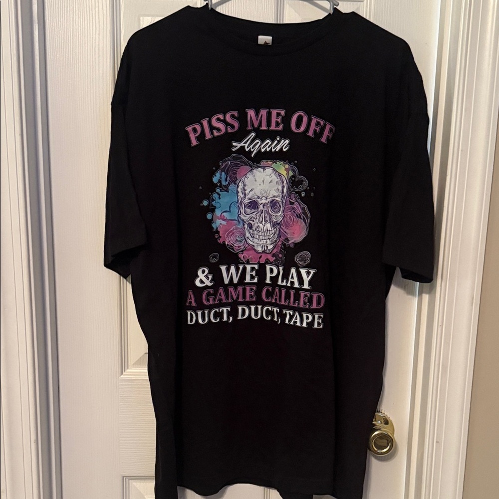 NWT 2X bundle three black tee shirts with humorous graphics - Picture 3 of 4